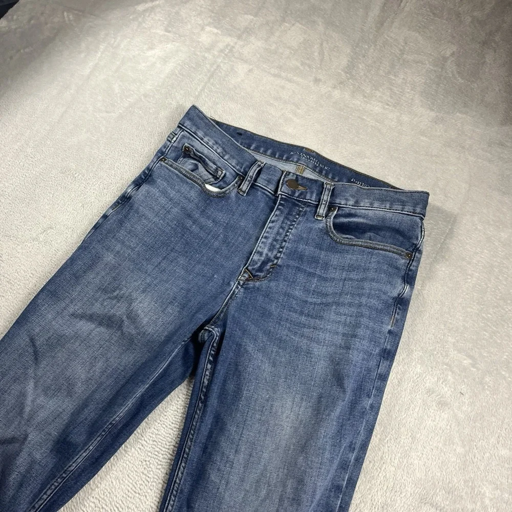 Banana Republic Travelers Jeans Navy Blue Denim Mens 31x30* Pants‎ Slim Fit